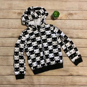 Cat & Jack Girls Zip Cat Hoodie
